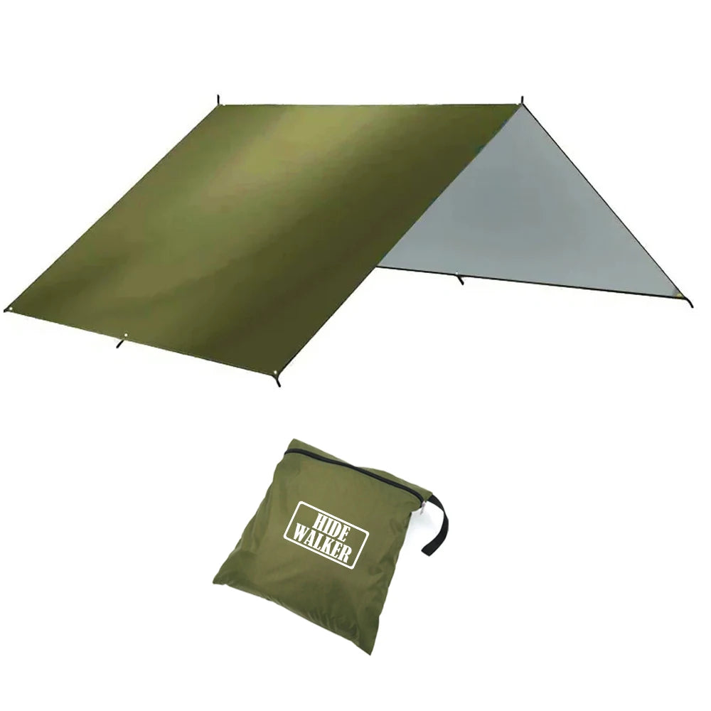 3x3 3x4 3x5 4x4 Sunshade Tarp Outdoor Camping Waterproof Awning Silver Coating UV Sun Shelter Picnic BBQ Lightweight Sun Canopy