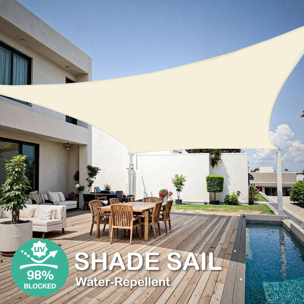 Waterproof Shade Sail UV Block Awning Patio Garden Sail Canopy Outdoor Sun Shade Sail for Garden Patio Yard Party Camping