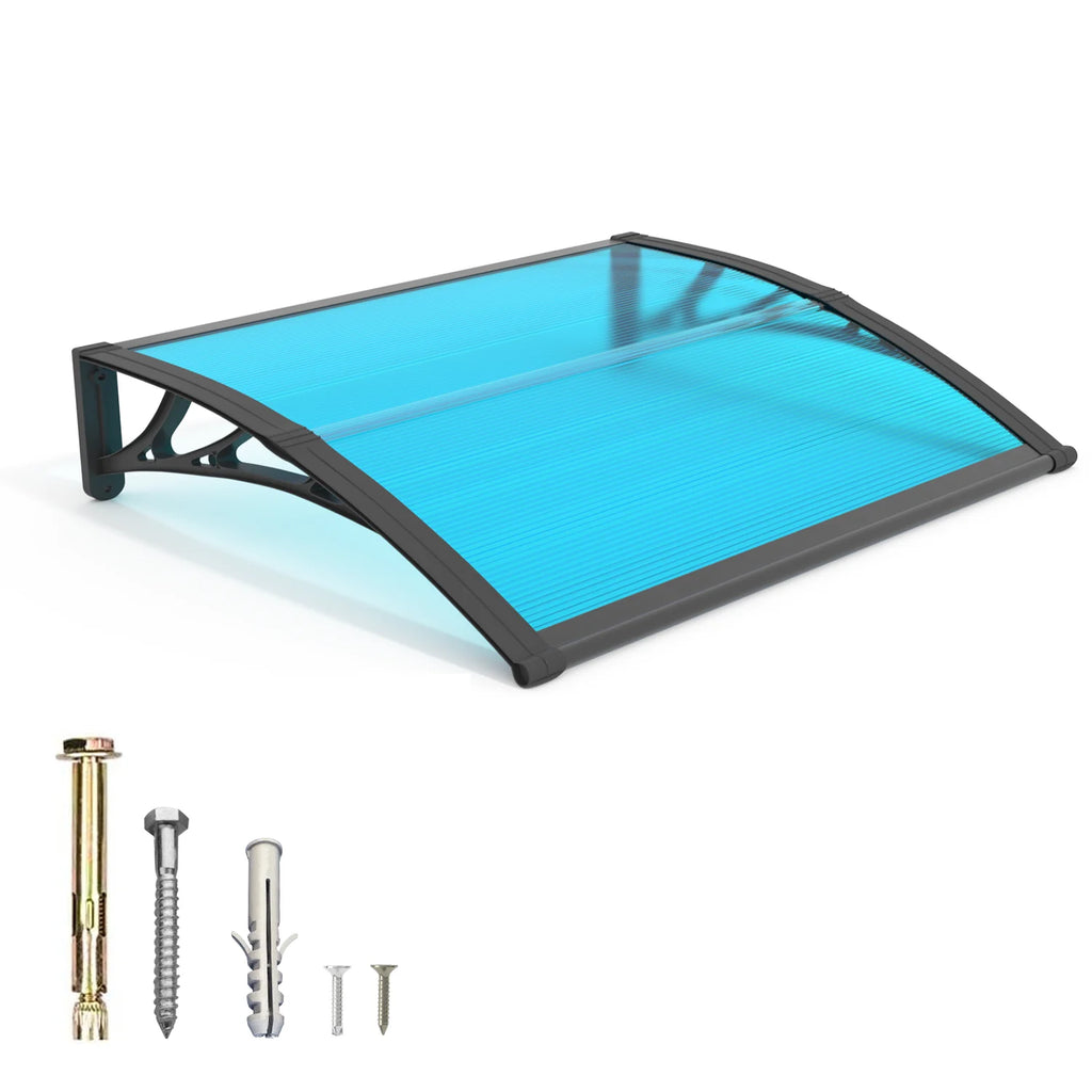 Awning Canopy for Door Window UV Rain Snow Sunlight Protection Polycarbonate Hollow Sheet Outdoor canopy Easy Install